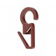 CURTAIN RAIL RING CLIP D.35 D.28 D.23 / CHERRY